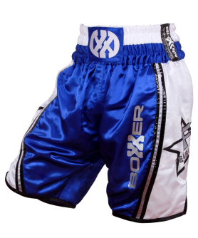 Boxing Shorts - Fearless Blue/ White