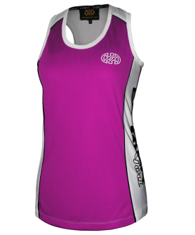 Vests / Tanks - Purple/ white Fox