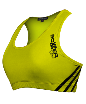 Sports Bras - Racer-back Yellow/ Black