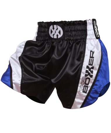 Thai Boxing Shorts - BLUE CURVE