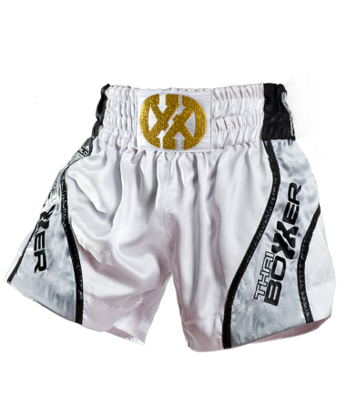 Thai Boxing Shorts - Thai Flow White