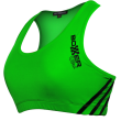 Sports Bras - Racer-back Green/ Black