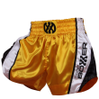 Thai Boxing Shorts - Yellow Curve